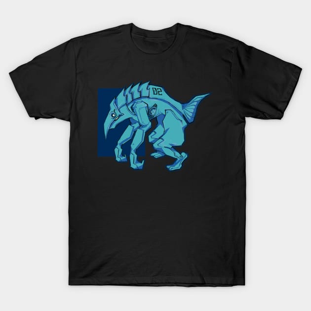 Mecha Robot Aquatic Fish T-Shirt by banditotees